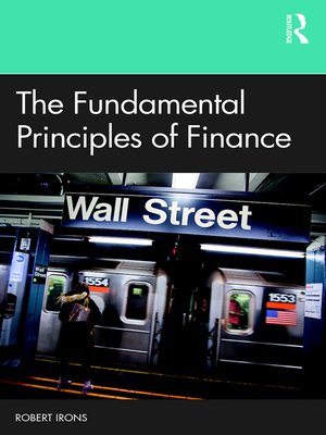 cover image of The Fundamental Principles of Finance